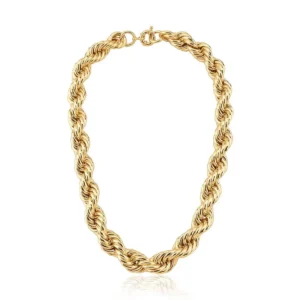 CORRENTE CORDÃO BAIANO LISO COM FECHO BOIA 14MM