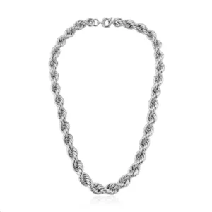 CORRENTE CORDÃO BAIANO DUAS VOLTAS LISAS FECHO BOIA 9MM