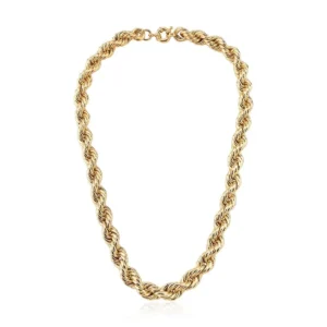 CORRENTE CORDÃO BAIANO DUAS VOLTAS LISAS FECHO BOIA 9MM