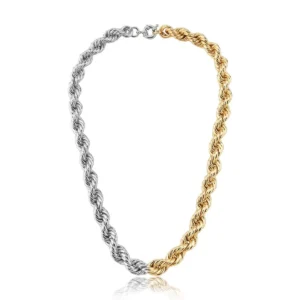 CORRENTE CORDÃO BAIANO DUAS VOLTAS LISAS FECHO BOIA 9MM